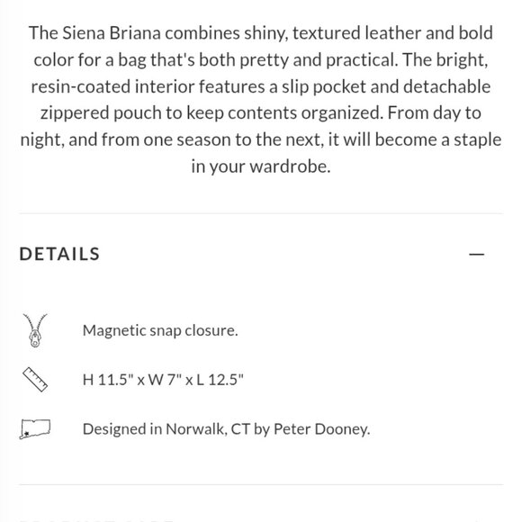 Dooney & Bourke Sienna Briana Tote & Pouch - Picture 11 of 11